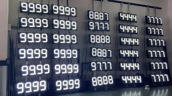 Custom Programmable Digital Temperature Display LED Gas Station Petrol Price Display