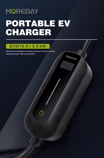 배터리 충전기 보드에 IP67 전기 자동차 3.5kw 최대 16A 조정 가능한 전류 휴대용 EV 충전기 은도금 구리 와이어