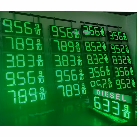 에너지 절약 내구성이 뛰어난 일반 LED 유가 표시 옥외 디스플레이